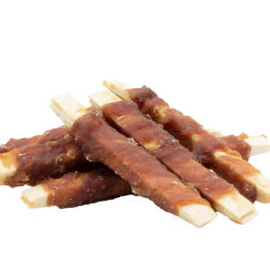 Duck wrapped in pollock strips